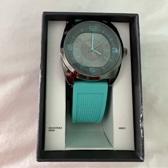 Mossimo men’s watch adjustable band grey and teal - Picture 4 of 4